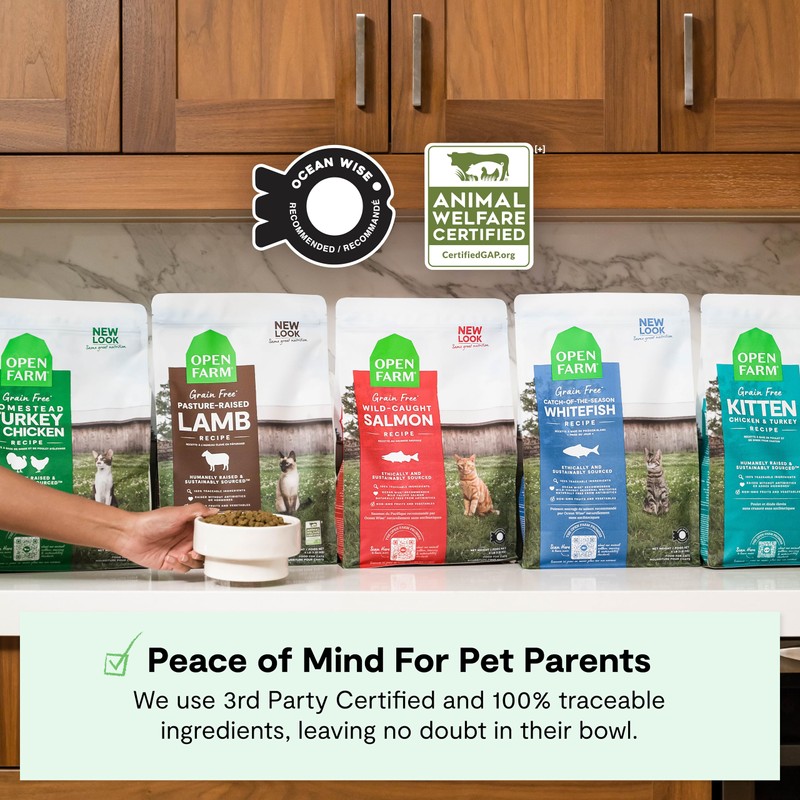 Open Farm, Grain Free Dry Kitten Food, Nutrient Dense Kibble