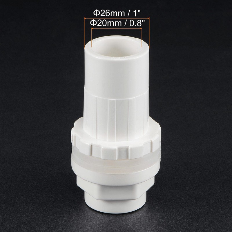 sourcing map 1/2 20mm ID PVC Water Tank Pipe Connector