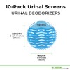 Modern Industrial Urinal Screen and Deodorizer - Fits Most Urinals,