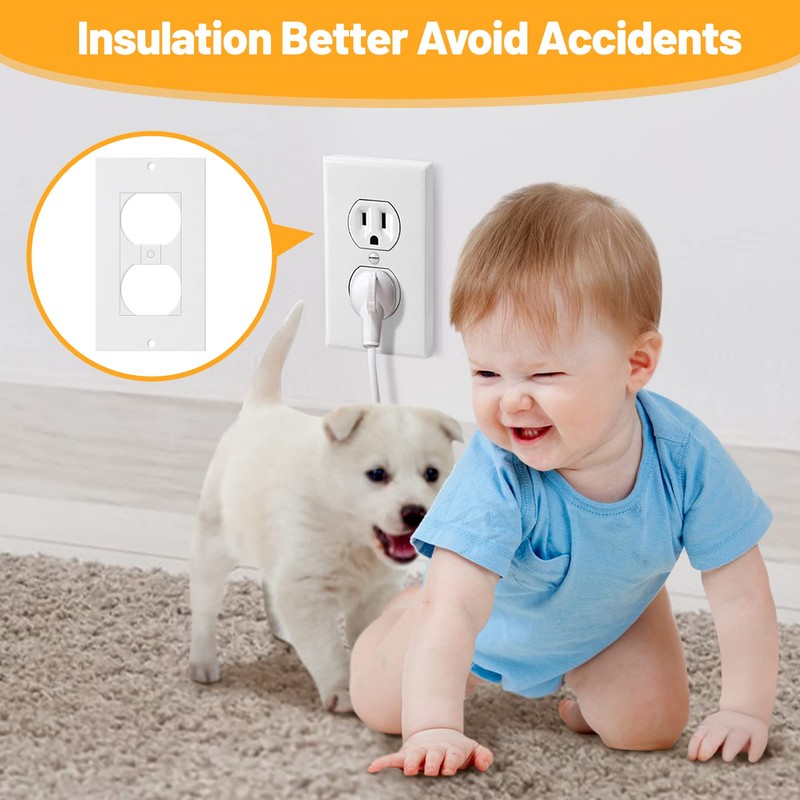 Outlet Insulators Draft Sealers, 50 Pack Electrical Outlet Insulation Pads,