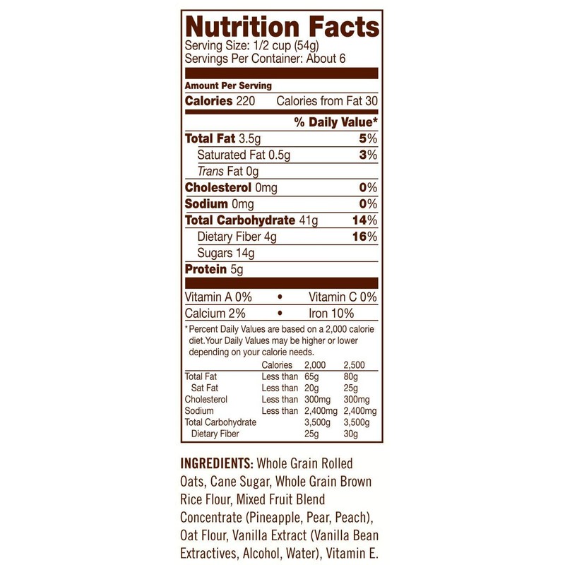 Bob's Red Mill Original Whole Grain No Fat Granola -