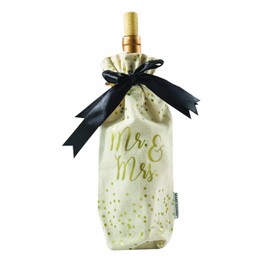 Mary Square Mrs. Wine Bag, One Size, Gold