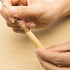 Reusable Bamboo Drinking Straws, Eco Straws, Pack of 12