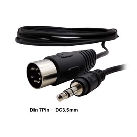 Speaker Cable, 3.5mm Stereo Male to 7 Pin Male Converter Cord [3M] 7 Pin Din MIDI Cable, 7 Pin Din Male to 3.5mm (1/8") Stereo Male Replacement Audio Cable