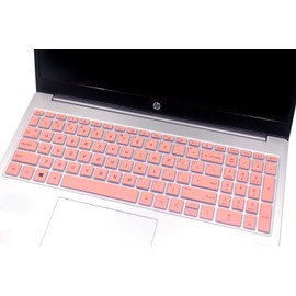Keyboard Skin Compatible for 2022 2021 HP Pavilion 17.3" Laptop 17-cn 17-cp 17z-cp000 17z-ca200 17-cn0020nr cn0021nr cn0025nr cn0013dx 17-cp0013dx cp0056nr, HP Pavilion 15-eg 15-eh 15-er (Pink)