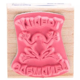 Show-Offs Toadily Handmade Wood and Rubber Stamp - 1 3/8 x 1 1/4 Inches