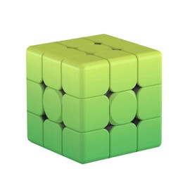 Gradient 3x3 Speed Cube, UV Printing Cube Magic Cube Educational Puzzles Toys for Kids,Beginners and Adults (Stickerless) Green