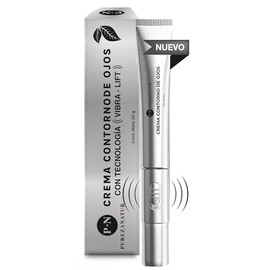 PUREZA NATUR Crema contorno de ojos con tecnología VibraLift para ojeras obscuras y bolsas | Con cafeína, Ácido hialurónico y esferas hidratantes 20g