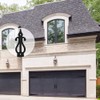 CCJH Garage Door Decorative Hardware Kit Solid Steel Hinges Handles