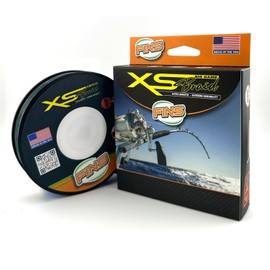 FINS XS Big Game Braid - USA Made - 8-End Round Abrasion Resistant Braided Fishing Line for Freshwater/Saltwater Trolling and Bottom Fishing - Green - 80 lb - 1500 Yds
