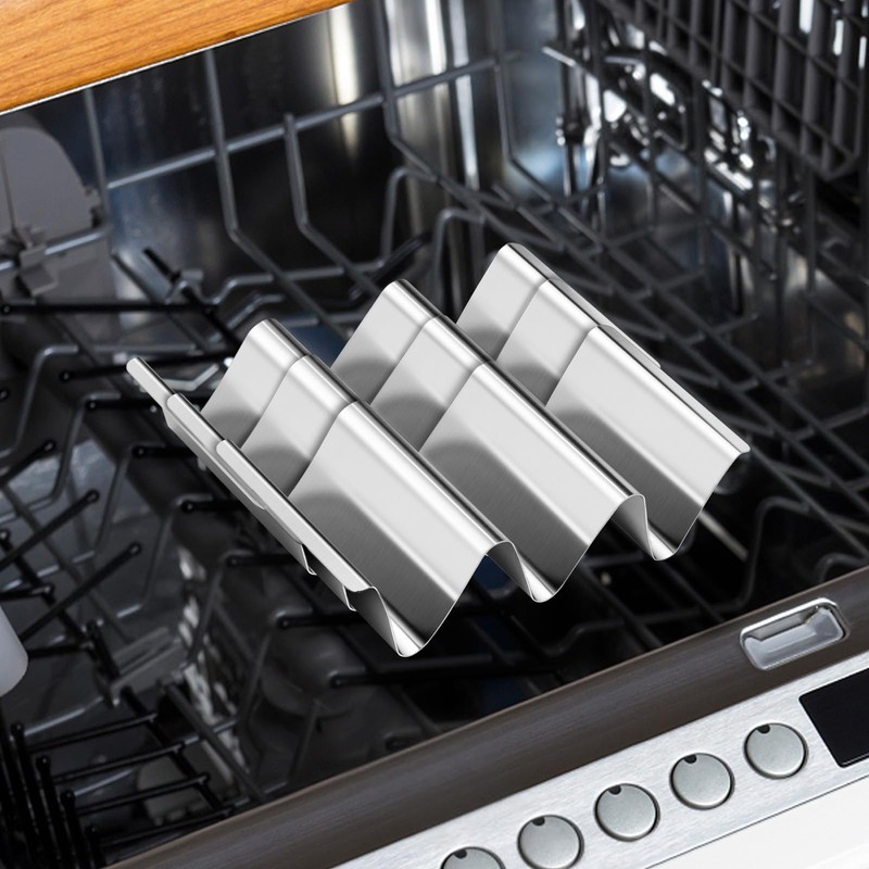 Taco Holder Stand, 6 Packs Stainless Steel Taco Rack Truck