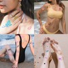 ChurlChurl 575pcs Temporary Tattoo Stencil Kit - 20 Sheets Henna
