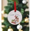 Image Industry German Shorthaired Pointer Ceramic Circle Decoration Festive -