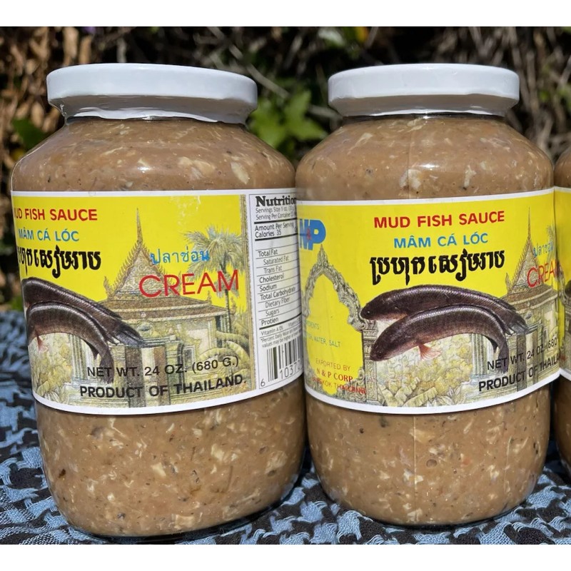 NP mud fish sauce Cream NP (Prahok) 3 Jars of