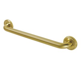Kingston Brass DR814187 ROPED 18" Decorative Grab Bar, Brushed Brass