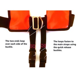 rts Universal Three Point Crotch Strap for Lifejackets (REGULAR)