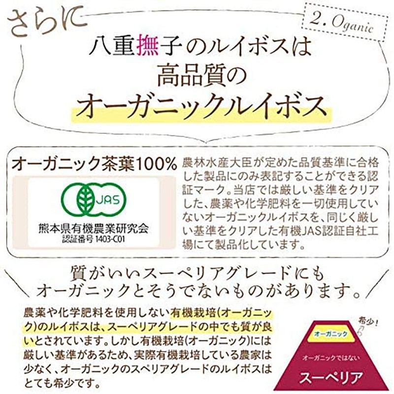 [Trial] Yae Nadeshiko Cold Breasted Rooibos Tea Organic JAS Decaffeinated