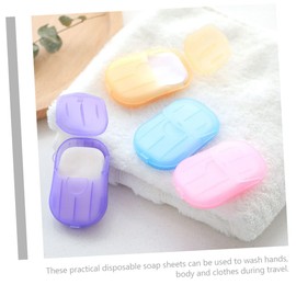 FOMIYES 360sheets Portable Soap Papers Camping Travel Soap Hand Body Wash Outdoor Products