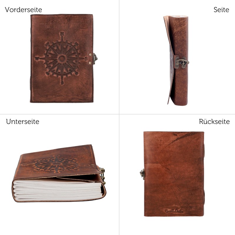 Gusti Leather A5 Leather Notebook Book Diary Sketch Book Photo