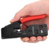 Network Wire Crimper Stripper Cutter Crystal Head Crimping Tool for