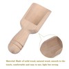 BQLZR 88x30mm Natural Wood Small Bath Salt Scoop Unfinished Unpainted