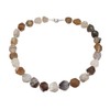 Treasure Bay Chunky Statement Natural Gemstone Beaded Necklace for Women,