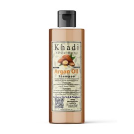 Khadi Natural Herbal Moroccan Argan Hair Shampoo With Organic Argan Oil (No SLS & Paraben), 200ml (Argan Oil Shampoo)