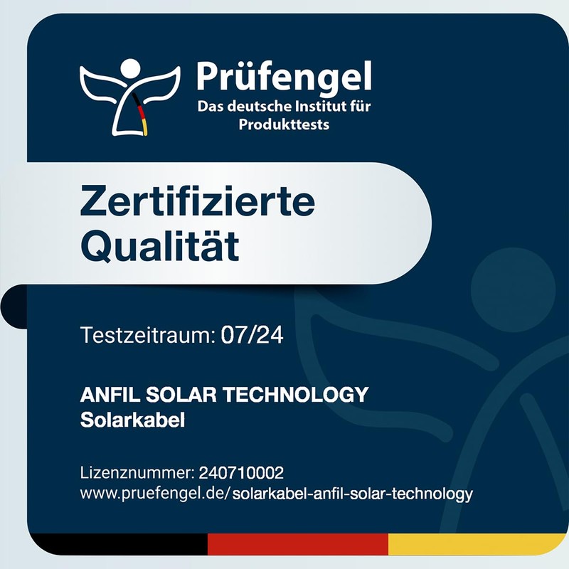 ANFIL Solar Cable, PV Cable, DC Rated, Black & Red,