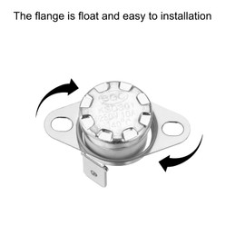QUARKZMAN KSD301 Thermostat 140°C/284°F 10A Normally Closed NC Setting Snap Plate Temperature Switch for Microwaves, Ovens, Coffee Makers, Pack of 2, Ceramic Material