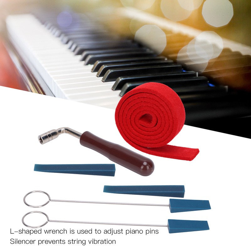 Piano Tuning Tool Temperament Strip Pin Wrench Mutes Musical Instrument