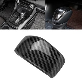 x xotic tech Inner Gear Shift Knob Lever Cover Trim, Carbon Fiber Pattern, Compatible with Toyota RAV4 2019 2020 2021 2022 2023 2024 2025