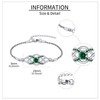 ONEFINITY Celtic Knot Bracelet 925 Sterling Silver Irish Birthstone Bracelet