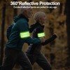 2 PCS High Visibility Armbands, Reflective Wristband, Elasticated Ankle Bands