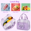 Kuosdaz Backpack with Lunch Bag，Purple