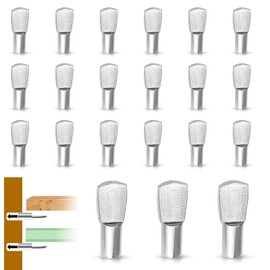 Soportes para Estantes Pin, 20 Piezas Clavijas de Soporte de Estante, Estante de Clavijas en Níquel para Armarios, Gabinetes, Estanterías, Muebles, Plata (5 x 8.5mm)