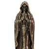 Veronese Design 7.5" Santa Muerte Rosario Prayer Resin Sculpture Antique