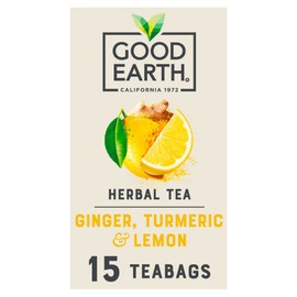 Good Earth Ginger, Turmeric and Lemon Tea, 15 Bags