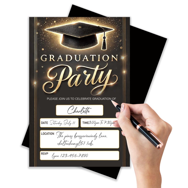 ANYEMW 4x6 Graduation Invitations 2026, Graduation Decorations Class Of 2026,