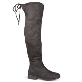 Brinley Co Women's Spur Over The Knee Boots, gray
