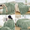 Fleece Throw Blanket for Sofa - Soft Checkered Single Blankets