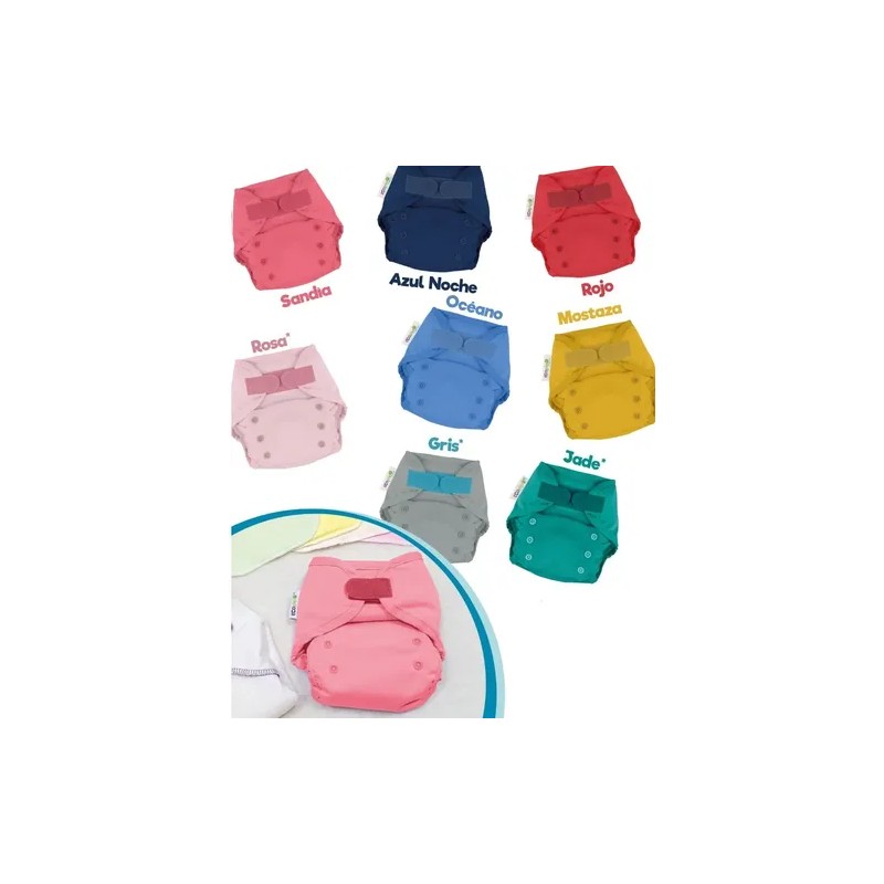 1 Cubierta Lisa Impermeable Para Pañal De Tela Ecopipo