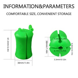 Naiveferry 8Pcs Silicone Fishing Rod Holder Straps Colroful, Portable Fishing Rod Fixed Ball Rubber Fishing Pole Clips Fishing Pole Wrap Equipment Fly Fishing Accessories for Fishing Pole