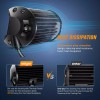 Nilight 6.5Inch 2PCS 120W Spot & Flood Combo Bar Driving