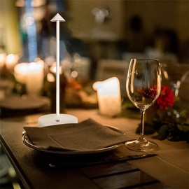 eypid Cordless Table Lamps,Rechargeable Led Touch Bar Lamp, Portable Battery Desk Lamp,2 Level Brightness Dimmable Night Light,Minimalist Design, for Living Room/Restaurant/Couple Dinner/(White)