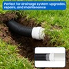Nomanak 1-Pack 4" Corrugated Pipe Adapter to 4" SDR 35