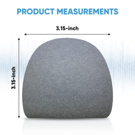 Professional Foam Windscreen for Blue Yeti - Covers Other Large Microphones, such as MXL, Audio Technica and Many More - Quality Sponge Material Makes This The Perfect Pop Filter for your Mic - Silver