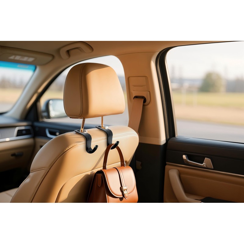 Car Seat Hooks 4 Pack | Back Seat Organizer |