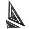 QWORK® Rafter Square Metric Speed Square 12 inch & 7