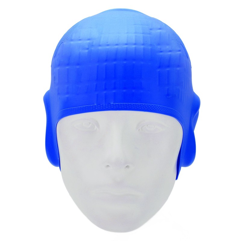 Waterproof Silicone Swimming Cap with Ear Protection 3D Strong Elasticity