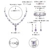 EVER FAITH Women's Wedding Prom Jewelry Set, Marquise Cubic Zirconia